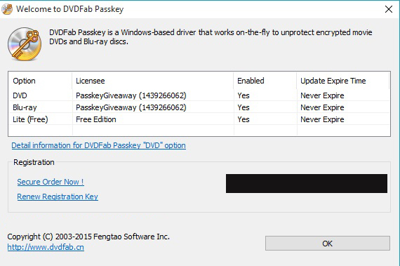 dvdfab passkey registration key