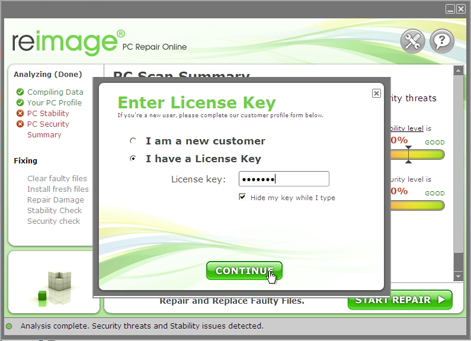 license reimage pc repair online