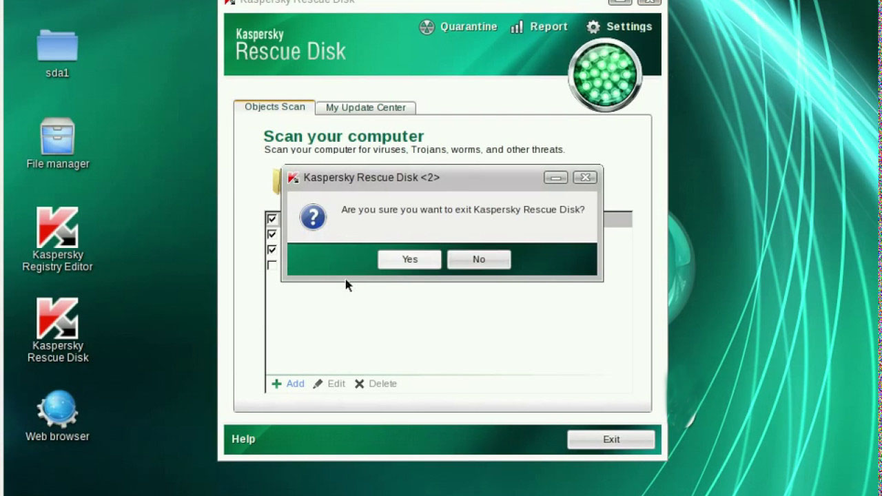 kaspersky rescue disk low video mode activated