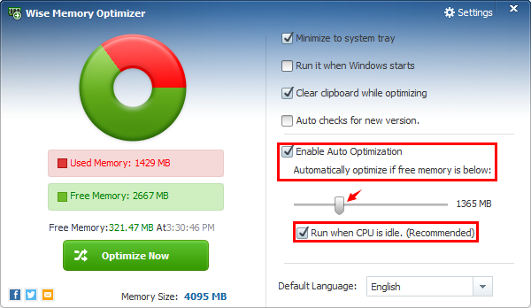 wise memory optimizer turn off requests